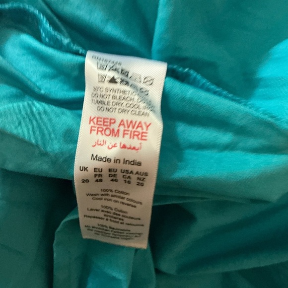 Boohoo Teal Sleeveless Mini Dress Size 16 - Picture 7 of 11